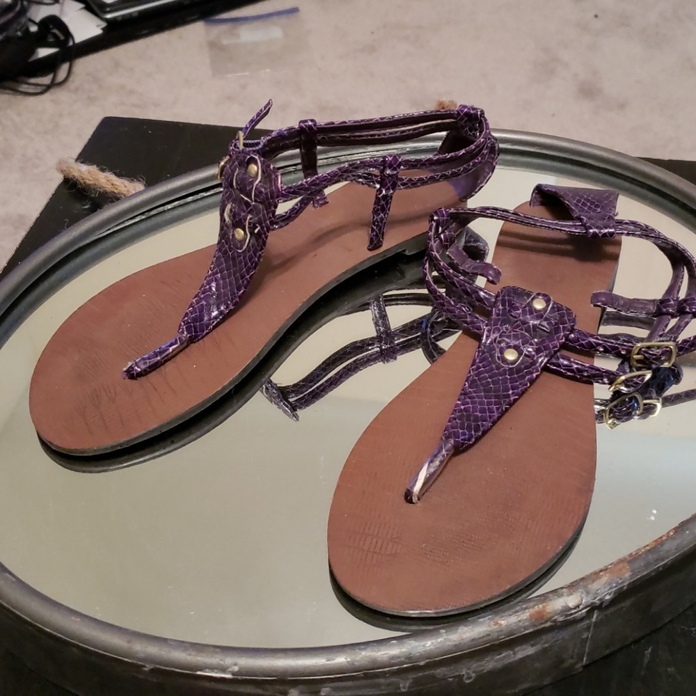 Sandals.